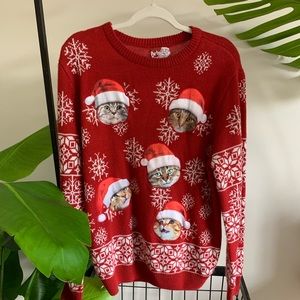 ugly cat sweater